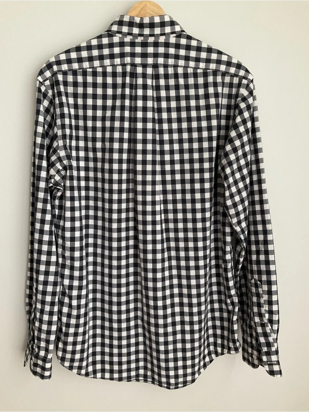 Ralph Lauren Black & White Gingham Button-Down Shirt 100% Cotton - Picture 4 of 8